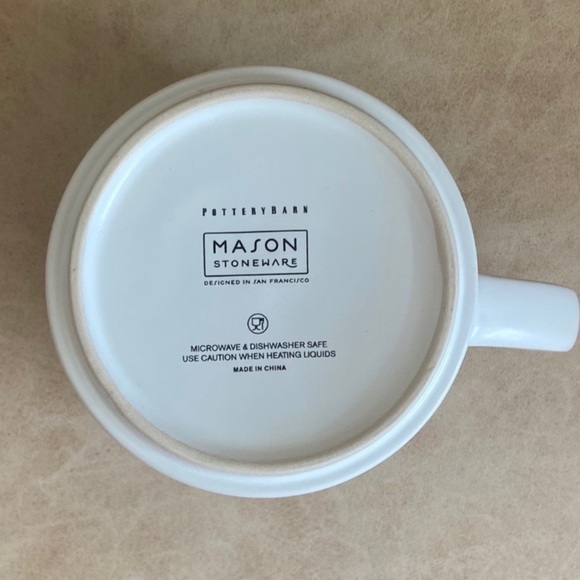 Pottery Barn Mason Stoneware Alphabet Mug -‎ Letter "P" - 18 oz. - Picture 5 of 7